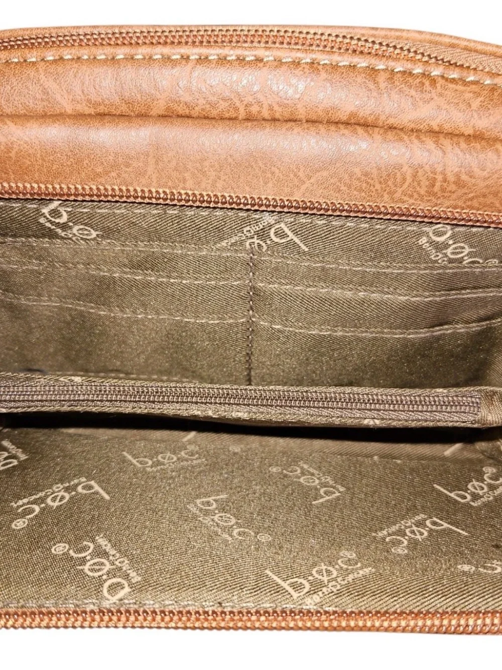 b.o.c. Embossed Tan Western Crossbody Bag